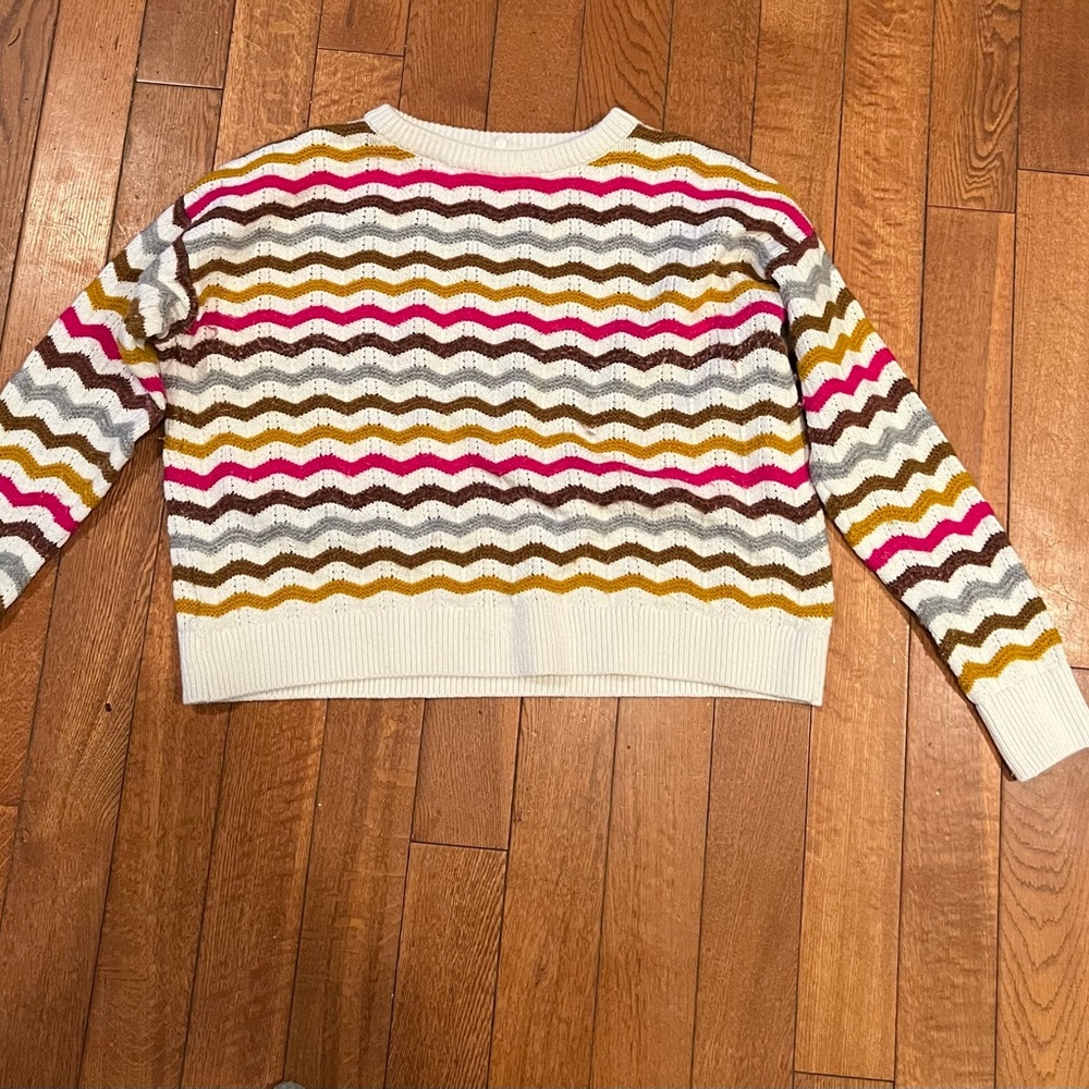 Multicolor Chevron Women's Sweater